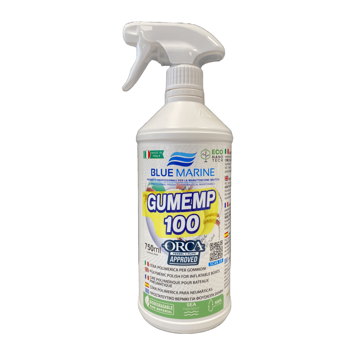 Blue Marine GUMEMP100 rubberbootbeschermer voor PVC en Hypalon boten
